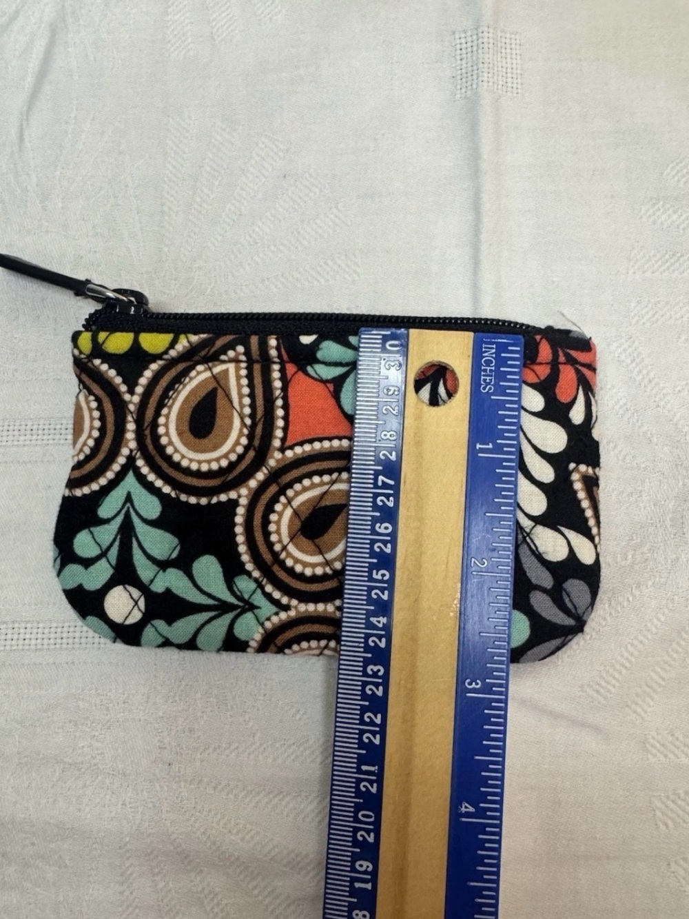 Vera Bradley Zip Coin Purse Sierra Floral Paisley - Picture 4 of 5